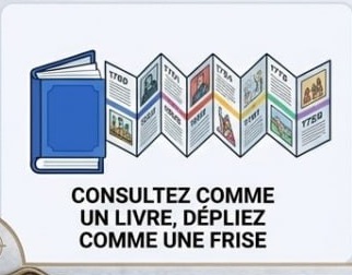 Consultez comme un livre, dépliez comme une frise